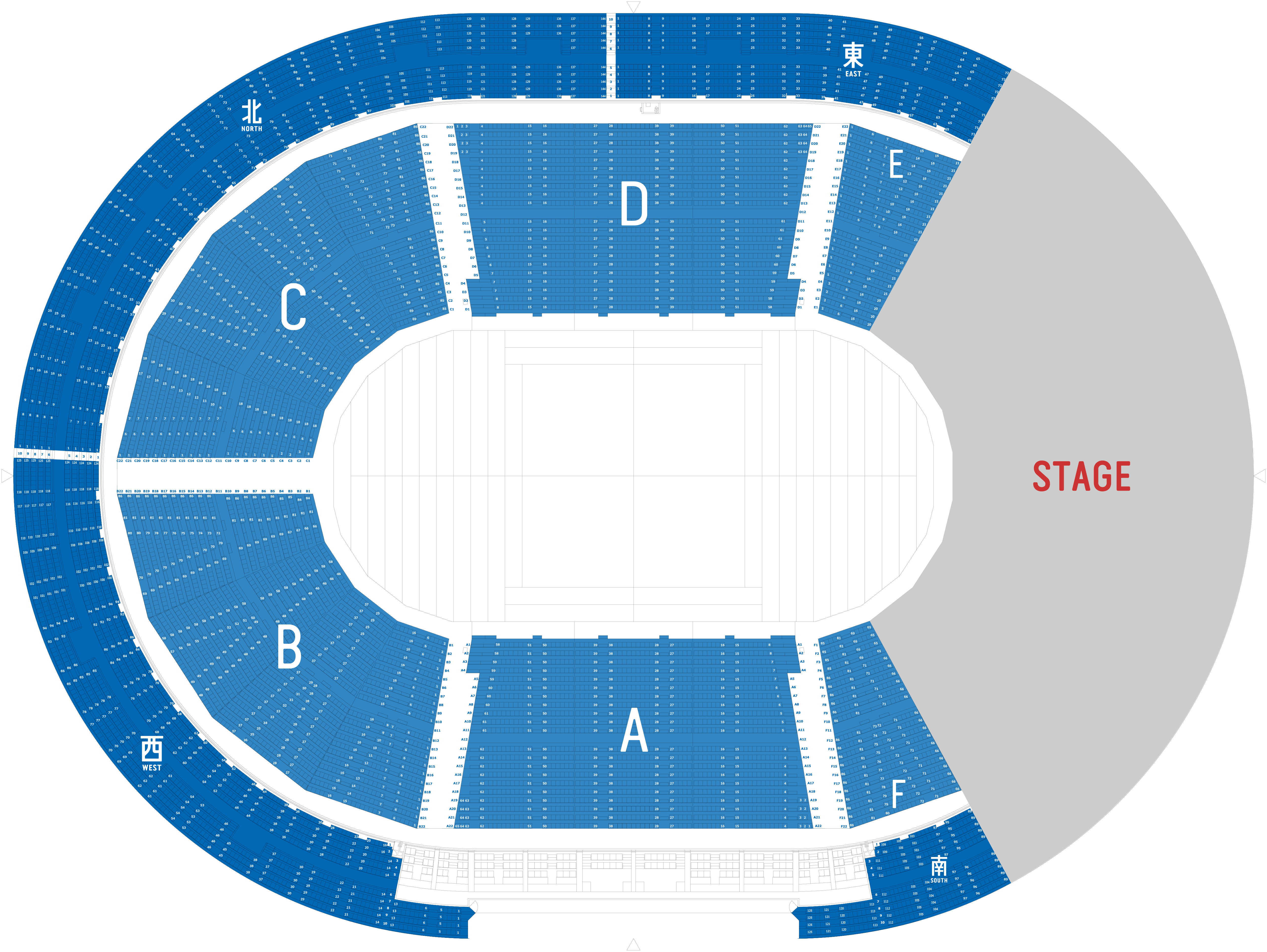 Aパターン 座席案内 横浜アリーナ
