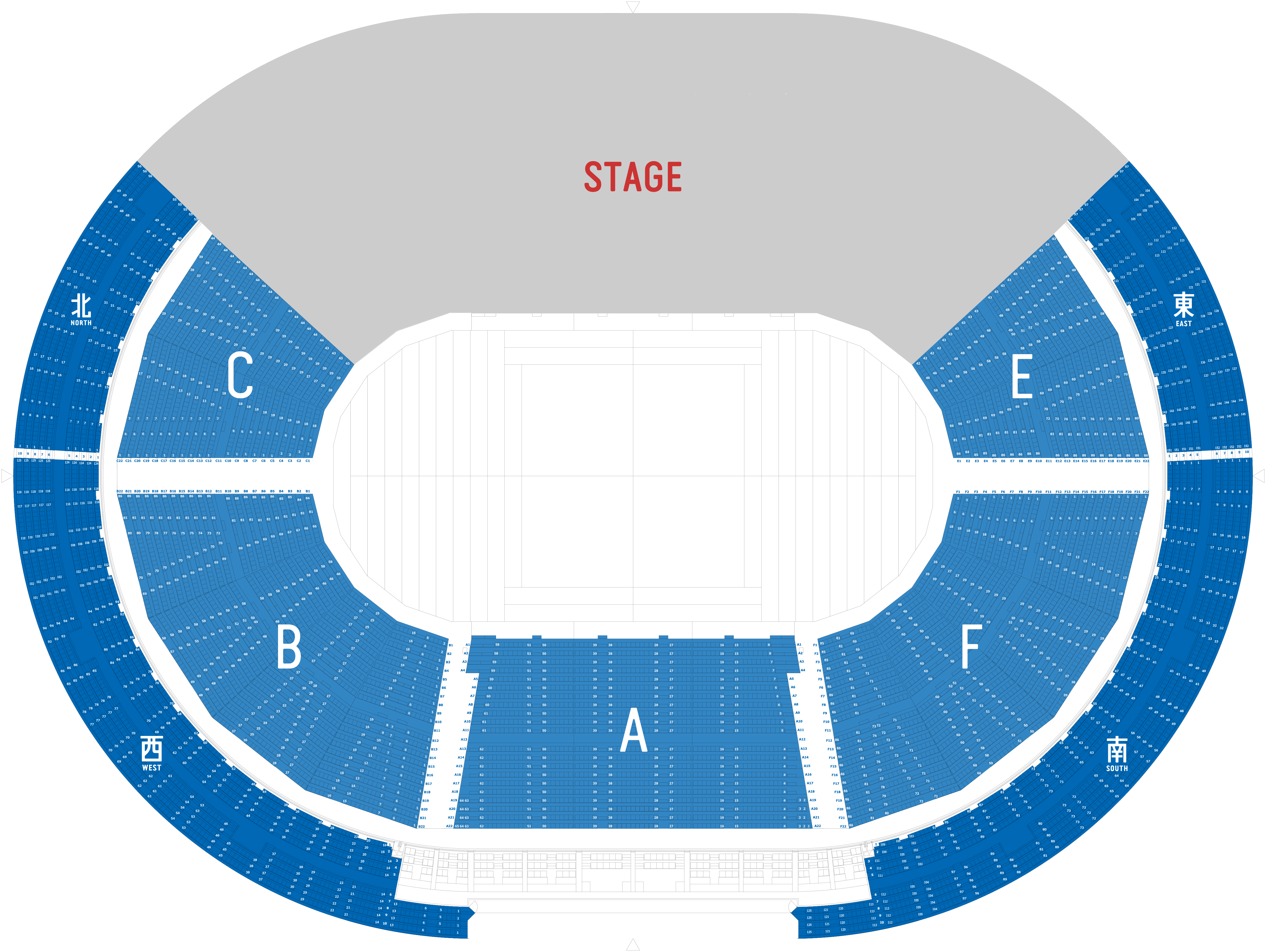 Bパターン 座席案内 横浜アリーナ